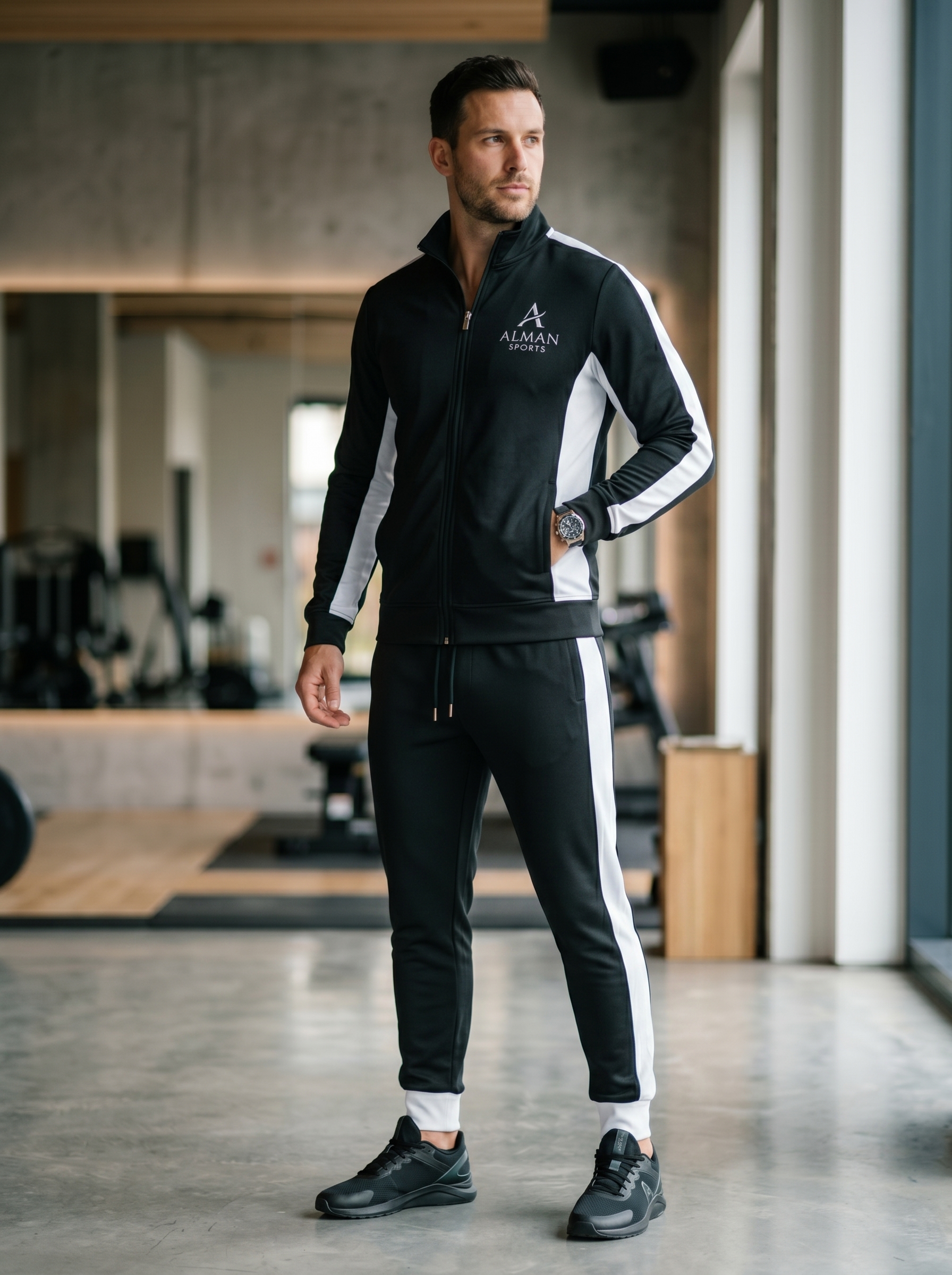 Elite 220 GSM Polyester Full Zip Tracksuit | Premium Custom Athleisure Sets