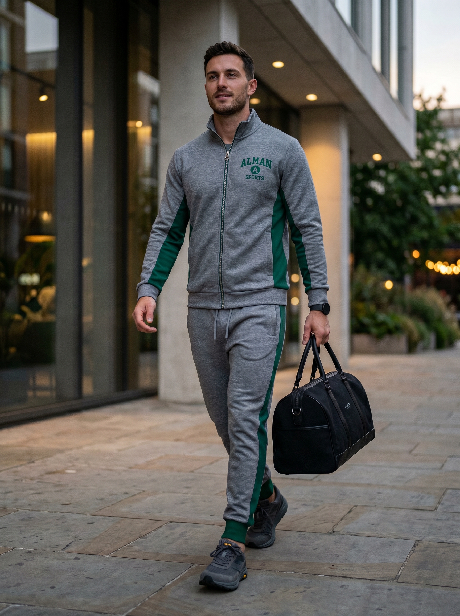 Custom 220 GSM Cotton Men’s Tracksuit | Luxury Streetwear & Casual Warm-Ups