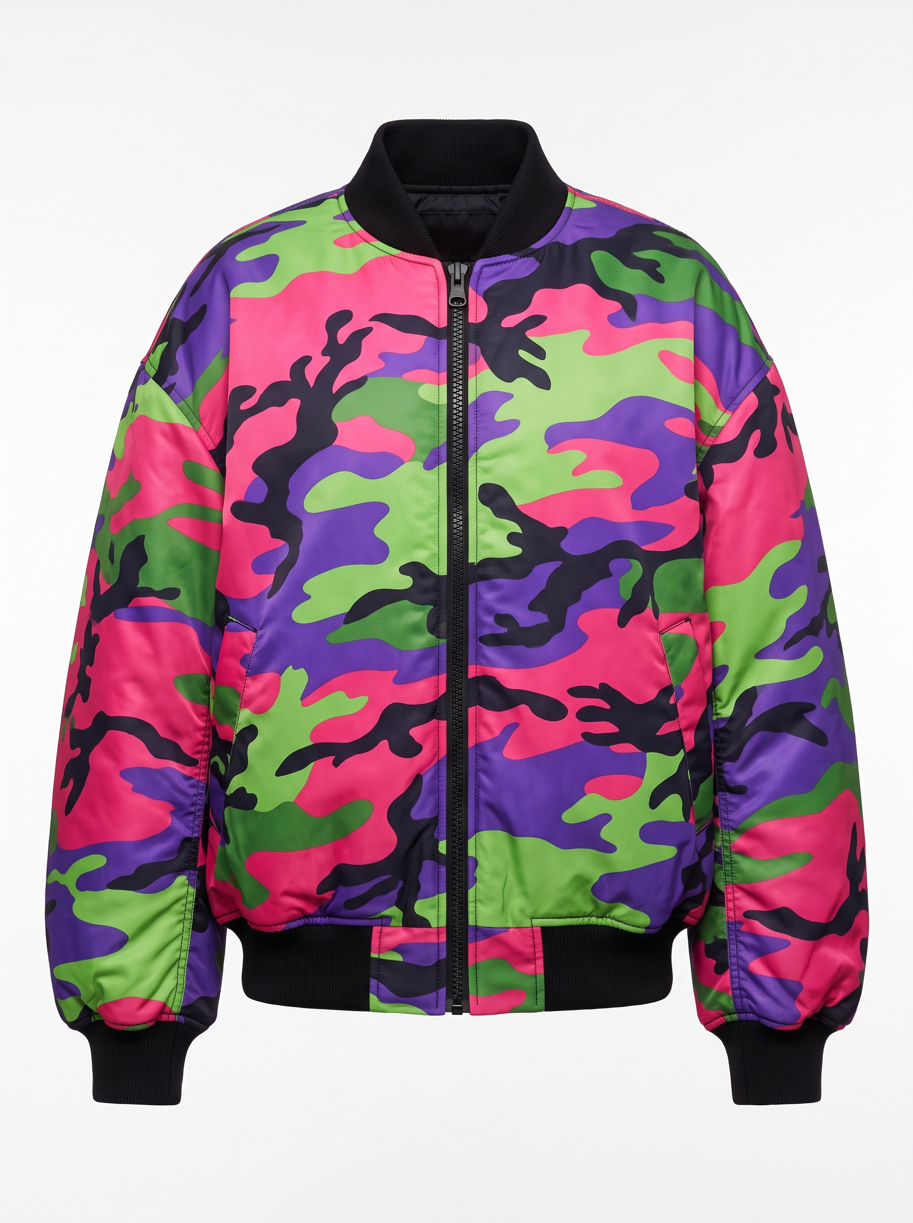 Women's Oversized Bomber Jackets - Image 2