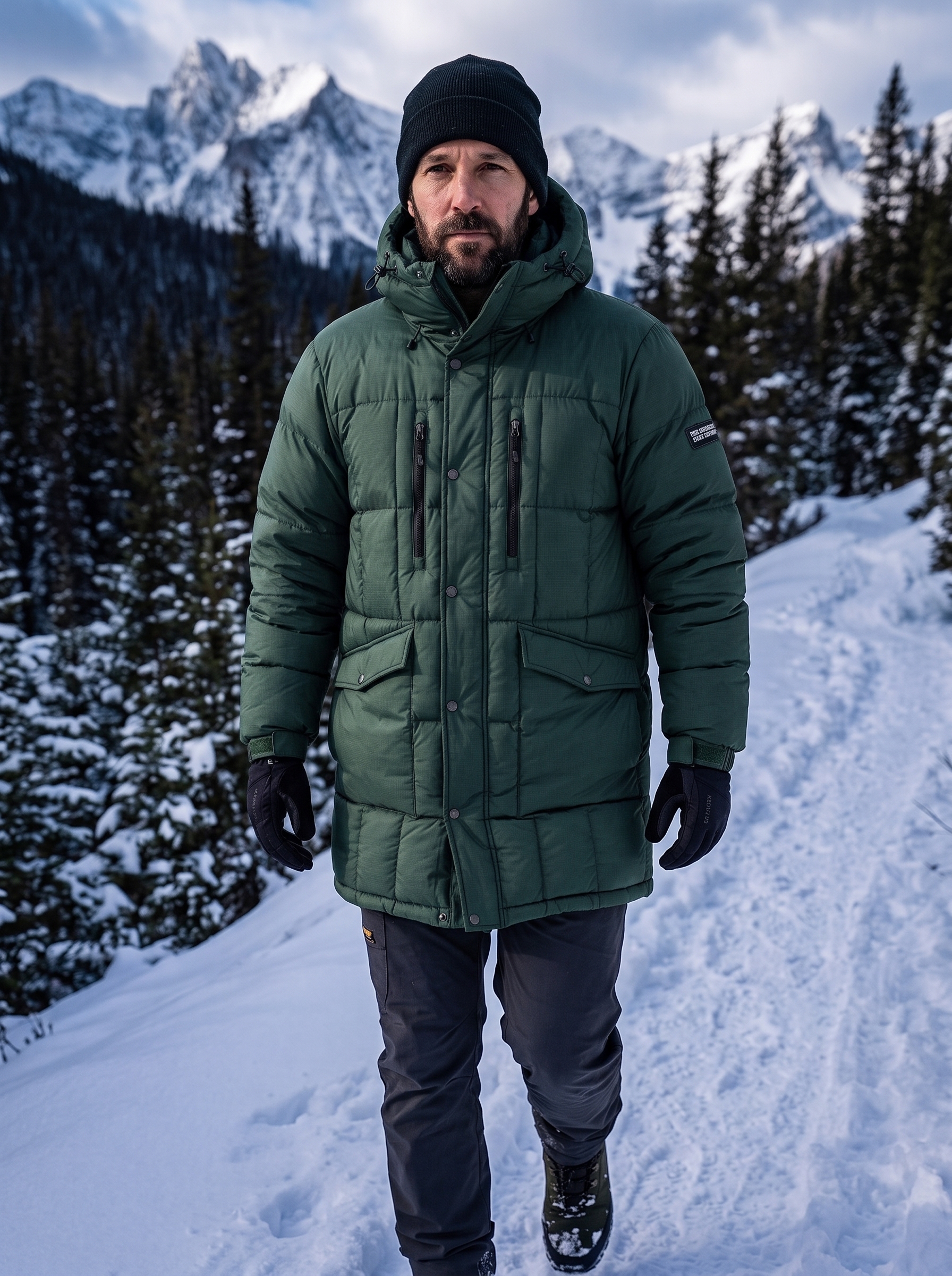 Men's Long Puffer Parkas - Image 3