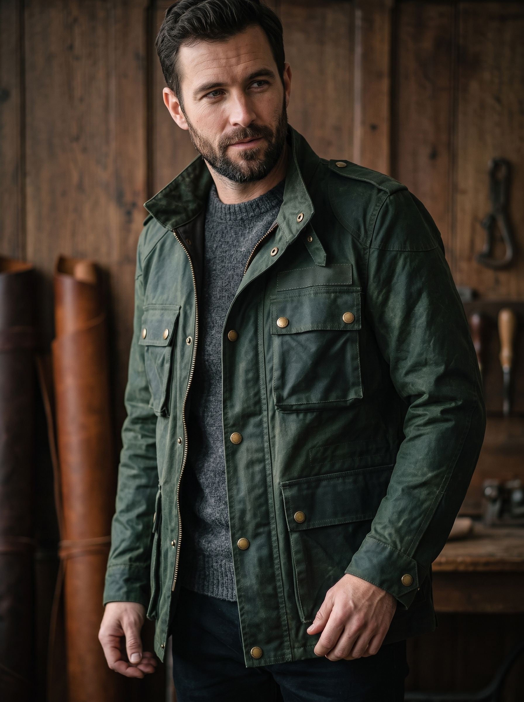The Heritage Waxed Canvas Field Jacket