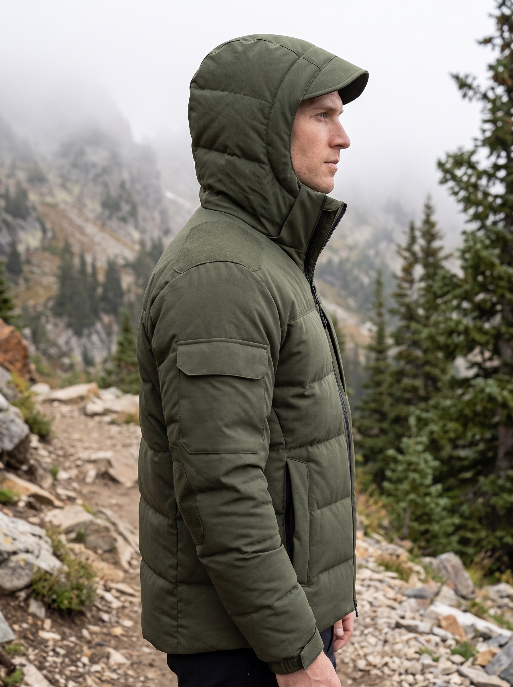 The Men’s Tactical Quilted Puffer Jacket
