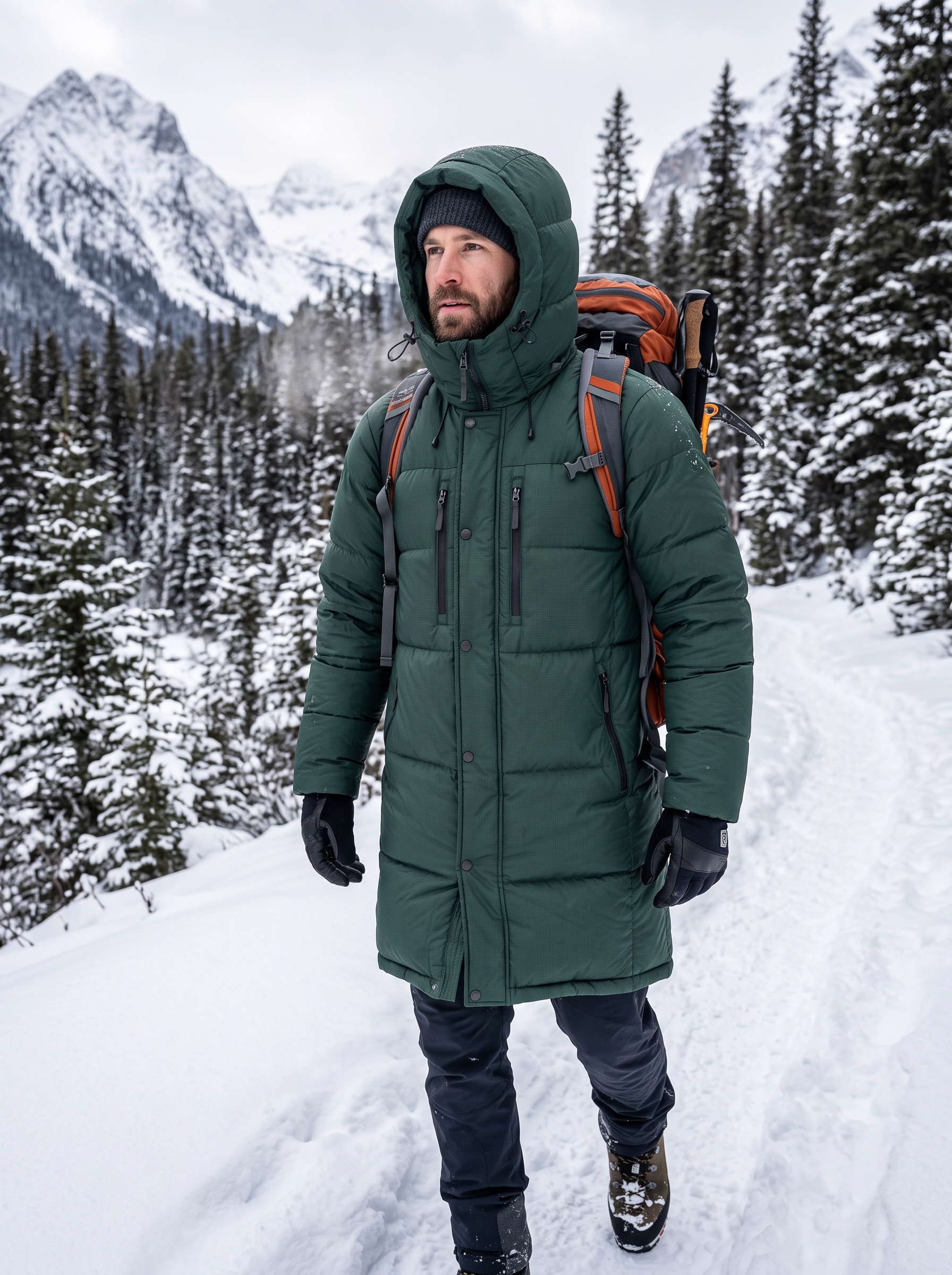 Men’s Long Puffer Parkas