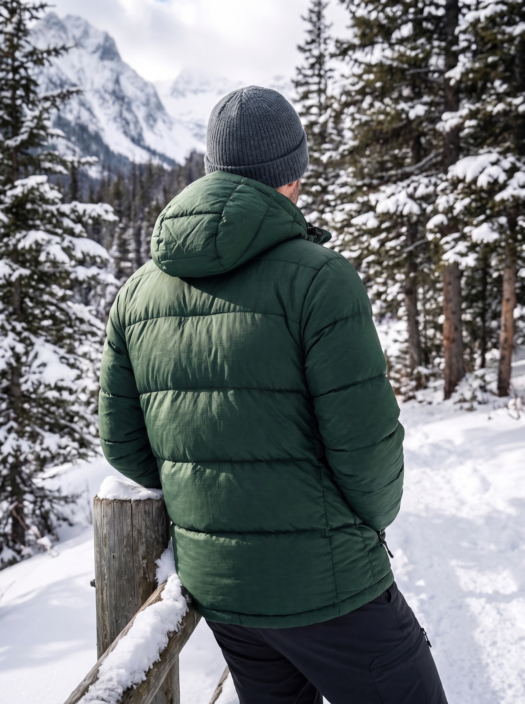 Men's Long Puffer Parkas - Image 10